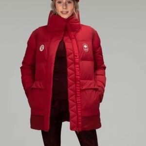 LULULEMON NEW WITH TAGS TEAM CANADA 22 DOWN JACKET PARKA SZ 14